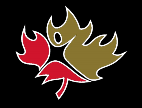 Maple Leaf with red and Vegas gold