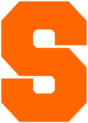 Orange collegiate font "S" on either White or Black background
