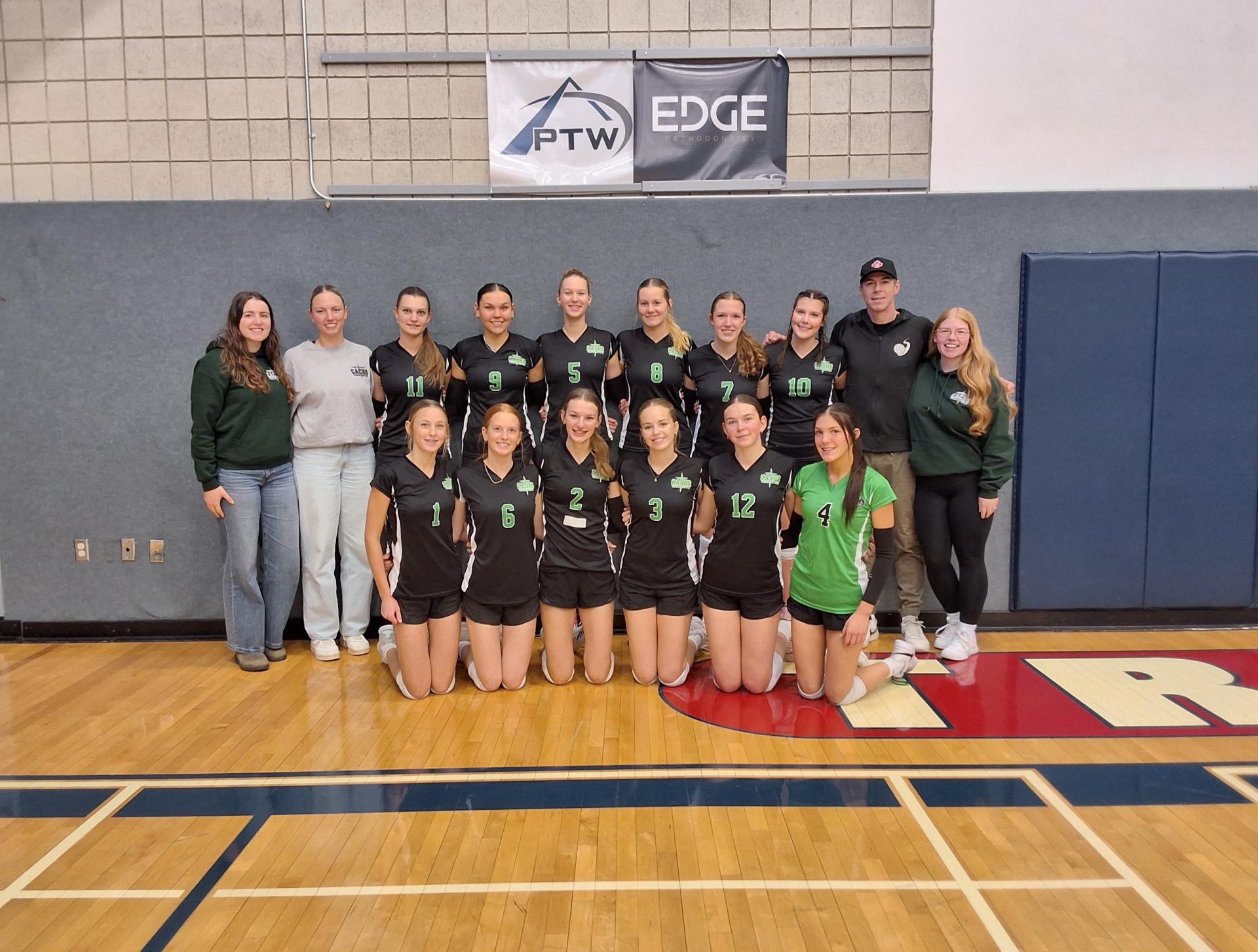 Central Alberta Christian Team History: The CACHS Knights put together a consistent season, earning the Central Zone title and winning their home tournament, along with a second-place finish at the Pandas Tournament and third at the RDP Tournament. Their toughest opponent throughout the year was Lindsay Thurber, giving the team valuable experience against high-level competition. The Knights are so excited and can’t wait to meet the competition at this 3A provincials!