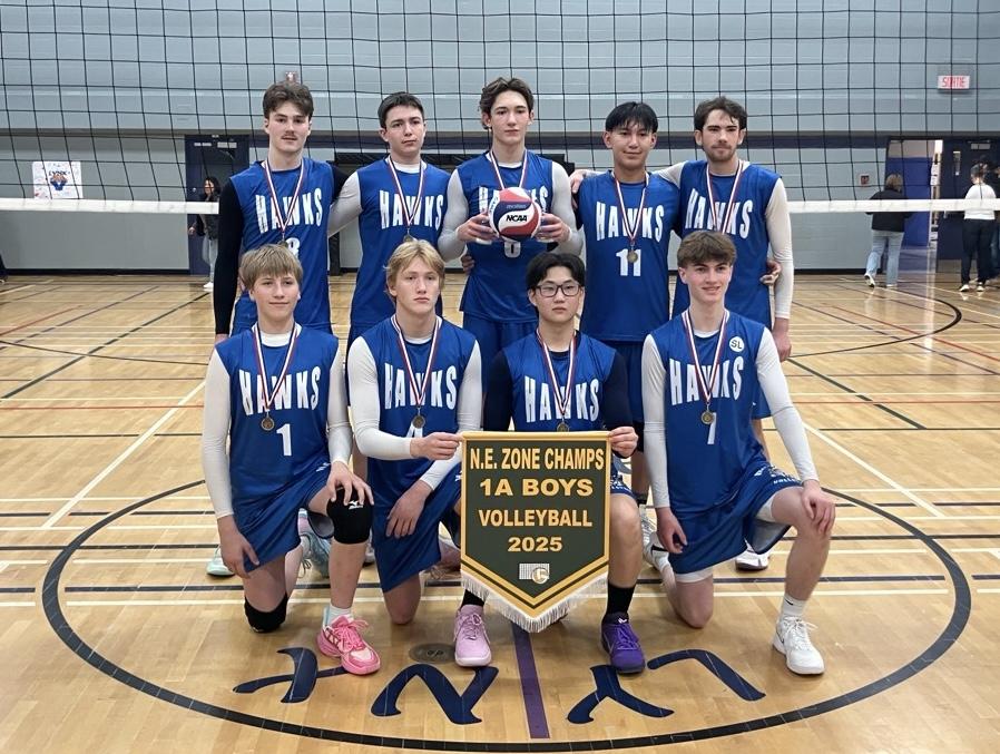 Ecole Plamondon Team History: This small team has been playing together for the last 5 years. With a short season in 2025, we only had 3 tournaments to prepare, coming in 1st at The King's University - Edmonton (6-0), Two Hills Tiger Classic (6-0), then a month off before going straight into zones where the Hawks went 4-0 to bring home another banner. It does not surprise me that their brotherhood, with their trust between them and their coaches, to be resilient and be able to come on top with minimal prep.