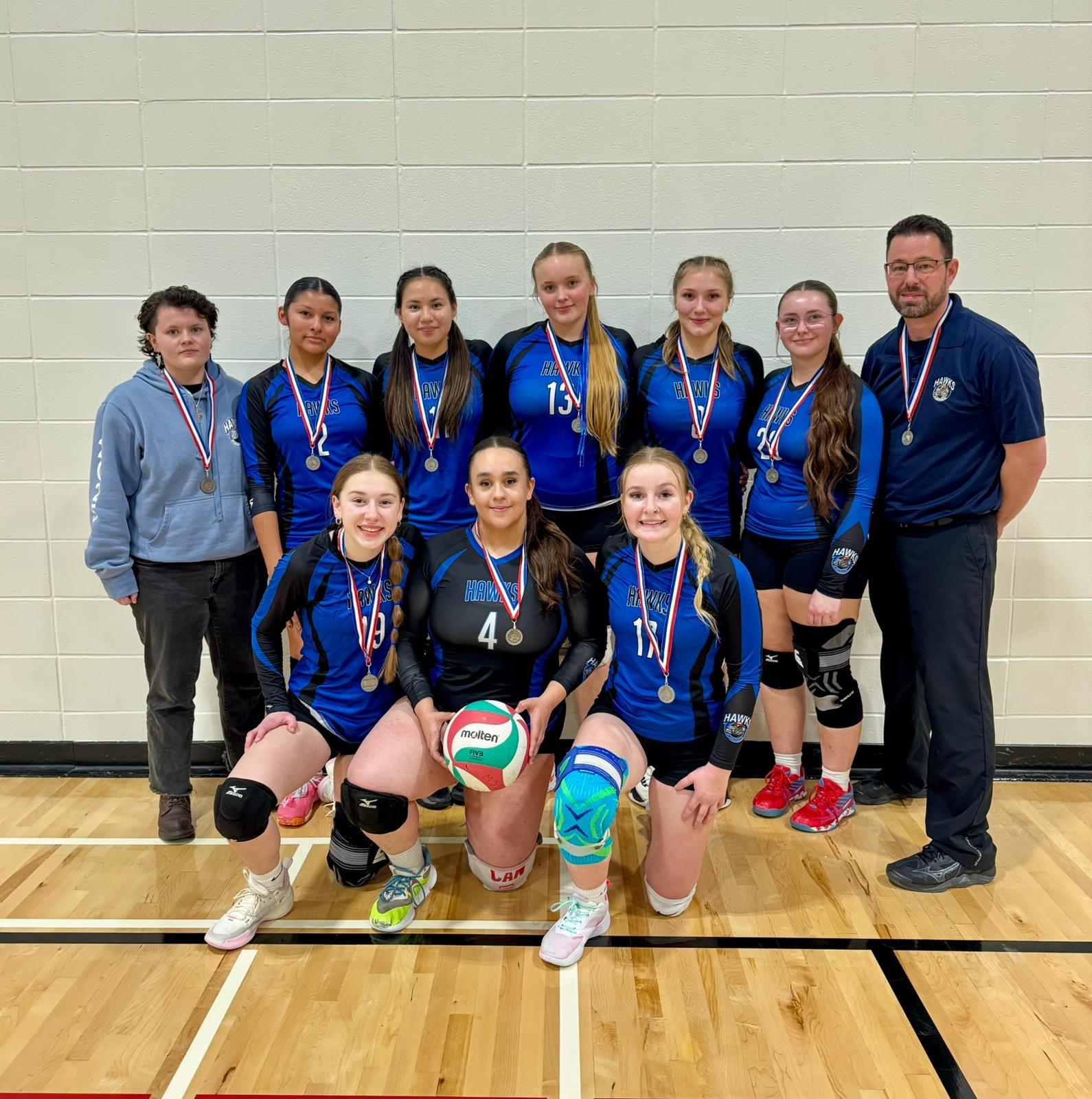 Ecole Plamondon Team History: The Plamondon Hawks are very excited to be representing the North East again as a Wildcard berth for 2025 Provincials! Overall, the team posted a 15 - 6 record during our shortened tournament season. The team hit our stride at NE Zone Playoffs, winning our first 6 matches and placed 1st in Power Pool A.Plamondon would like to wish all our fellow competitors good health and the best of luck this week as we look forward to an outstanding competition!