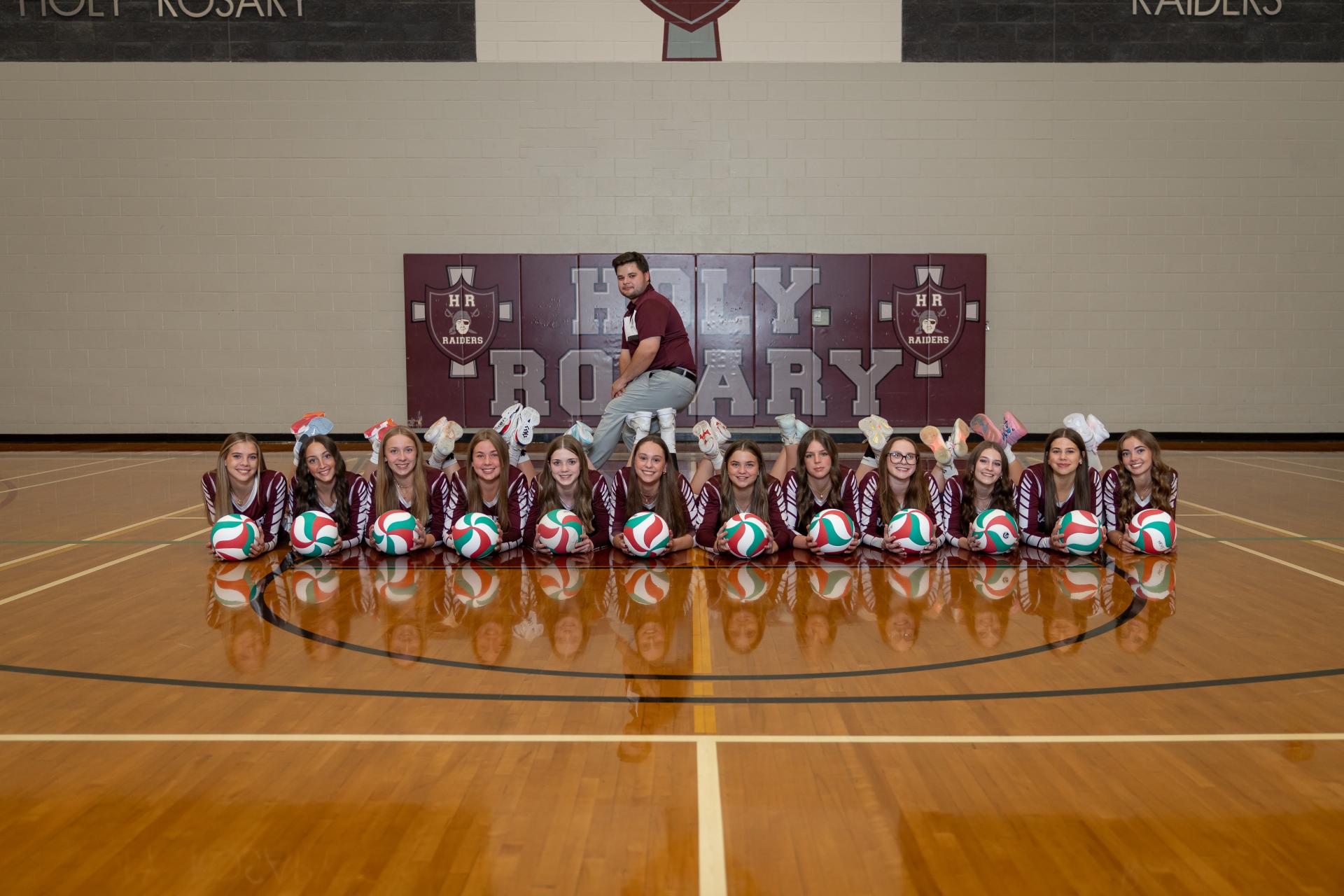 Holy Rosary Team History: The Raiders season is defined by growth, resilience, and being the hardest working team in the gym. From the first serve of the season to the last point at zones this group showed what it means to commit to each other, push through challenges, and improve day by day.  By the end of the season, the transformation was clear. This wasn’t just a group that played volleyball together, it became a team that believed in one another and their collective abilities.