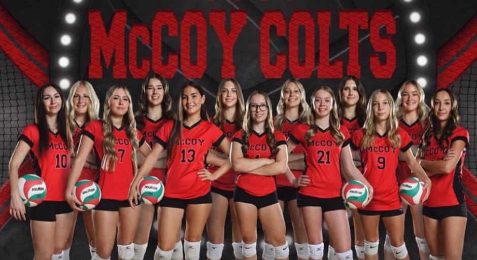 Monsignor McCoy High Team History: This season was one to remember for the Colts. The girls placed in the top three at every tournament we entered, including several first-place wins and strong second-place finishes. We travelled a lot of kilometers all over Alberta.  Our defining moment came in zone playoffs, where we went point-for-point in an intense game against the top-ranked team in the province, ultimately securing a proud second-place finish in our zone.