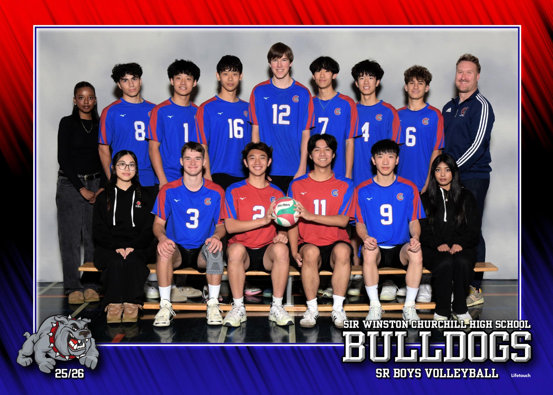 Sir Winston Churchill (Calgary) Team History: Road to the Championship The Sr. Boys Volleyball team started the season strong, earning third place at the Dino Tournament. In playoffs, they played with confidence and intensity, sweeping both the quarterfinals and semifinals. Their resilience and determination earned them a spot in the City Finals and a berth to Provincials. A season full of challenges became a story of hard work, comeback strength, and playing together as one team.