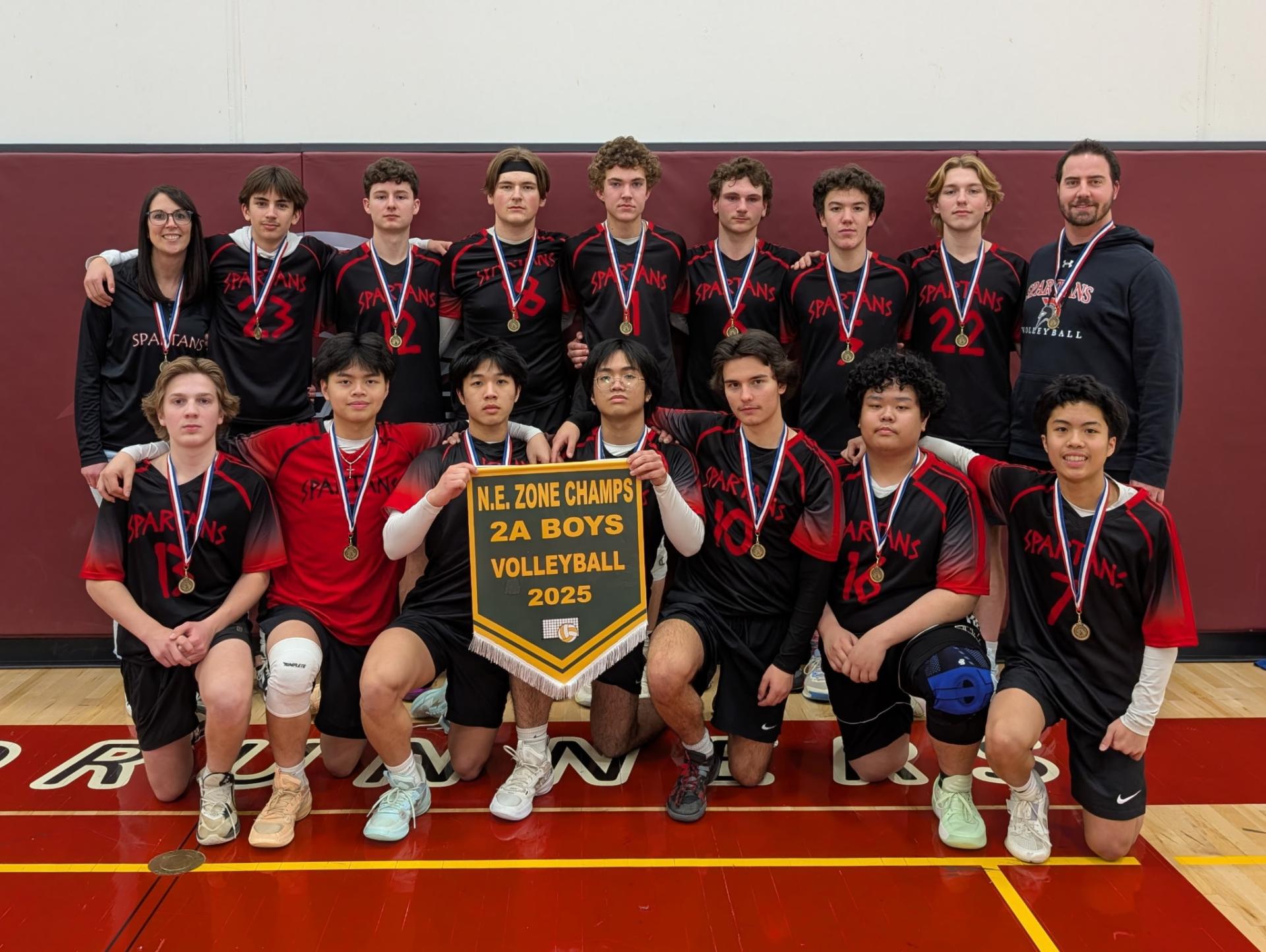 St. Jerome Team History: The St. Jerome Spartans have had a very exciting 2025 season. Even though this season had its challenges the team was always able to rise up and respond. This season marks a provincial berth 3 years in a row for the Spartans, highlighted by our schools first 2A North East zone banner. The Spartans can't wait to test themselves against the best 2A teams in the province and wish all the Provincial teams the best of luck this weekend. Go Spartans Go!